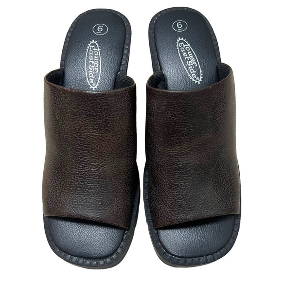 Y2K Women’s Brown Slip On Chunky Mules Size 6